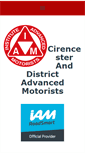 Mobile Screenshot of cirencester-advanced-motorists.co.uk