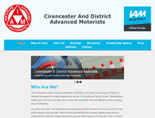 Tablet Screenshot of cirencester-advanced-motorists.co.uk